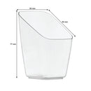 REGENT DISPOSABLE PLASTIC CUPS SQUARE SLANTED 10PCS, (50X50X77MM)