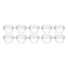 REGENT DISPOSABLE  PLASTIC GEOMETRIC CUPS WITH DOME LIDS 10PK, 120ML