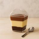 REGENT DISPOSABLE PLASTIC GEOMETRIC CUPS WITH DOME LIDS 10PK, 165ML