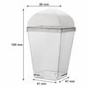 REGENT DISPOSABLE PLASTIC TAPERED CUPS WITH DOME LIDS 10PK, 165ML