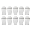 REGENT DISPOSABLE PLASTIC TAPERED CUPS WITH DOME LIDS 10PK, 165ML