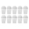 REGENT DISPOSABLE PLASTIC CUPS GEOMETRIC WITH DOME LID 10SETS, 160ML (58X58X100MM)