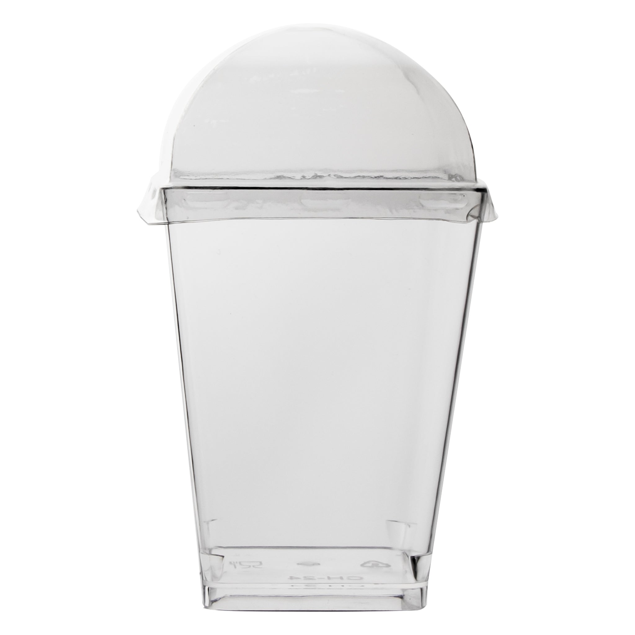 REGENT DISPOSABLE PLASTIC TAPERED CUPS WITH DOME LIDS 10PK, 165ML