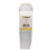 REGENT DISPOSABLE PLASTIC TAPERED CUPS WITH DOME LIDS 10PK, 165ML