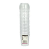 REGENT DISPOSABLE PLASTIC ROUND FLUTED CUPS WITH LIDS 10PK, 145ML