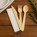 REGENT DISPOSABLE WOODEN KNIFE, FORK, SPOON & NAPKIN (4PCS) 10PK