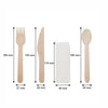 REGENT DISPOSABLE WOODEN KNIFE, FORK, SPOON & NAPKIN (4PCS) 10PK