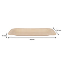 REGENT DISPOSABLE WOODEN RECTANGULAR PLATES 10PCS, (190X130X10MM)
