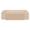 REGENT DISPOSABLE WOODEN RECTANGULAR PLATES 10PK, 190MM
