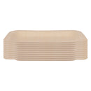 REGENT DISPOSABLE WOODEN RECTANGULAR PLATES 10PCS, (190X130X10MM)