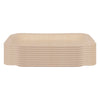 REGENT DISPOSABLE WOODEN RECTANGULAR PLATES 10PCS, (190X130X10MM)