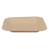 REGENT DISPOSABLE WOODEN SQUARE PLATES 10PK, 150X150MM