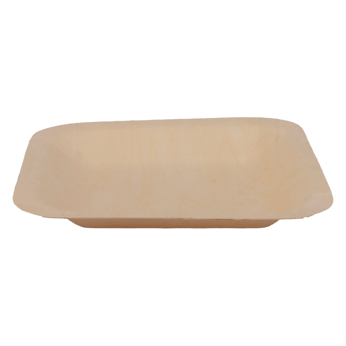 REGENT DISPOSABLE WOODEN SQUARE PLATES 10PK, 150X150MM