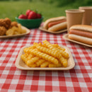 REGENT DISPOSABLE WOODEN SQUARE PLATES 10PK, 126X126MM