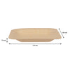 REGENT DISPOSABLE WOODEN SQUARE PLATES 10PK, 126X126MM