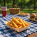 REGENT DISPOSABLE WOODEN SMALL SQUARE BOATS 10PK, 110X95MM