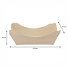 REGENT DISPOSABLE WOODEN SMALL SQUARE BOATS 10PK, 110X95MM