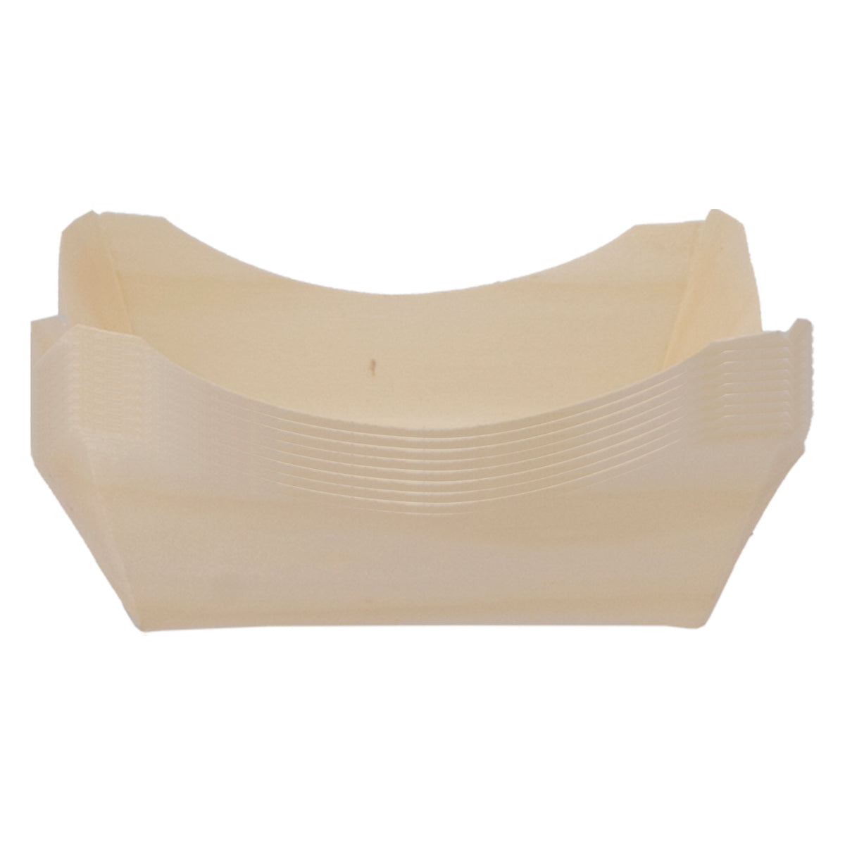 REGENT DISPOSABLE WOODEN SMALL SQUARE BOATS 10PK, 110X95MM