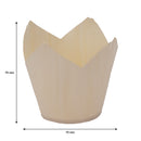 REGENT DISPOSABLE WOODEN ROUND CUPS 10PC , (70MM DIAX70MM)