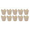 REGENT DISPOSABLE WOODEN ROUND CUPS 10PK, 70X70MM DIA