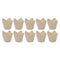REGENT DISPOSABLE WOODEN ROUND CUPS 10PC , (70MM DIAX70MM)