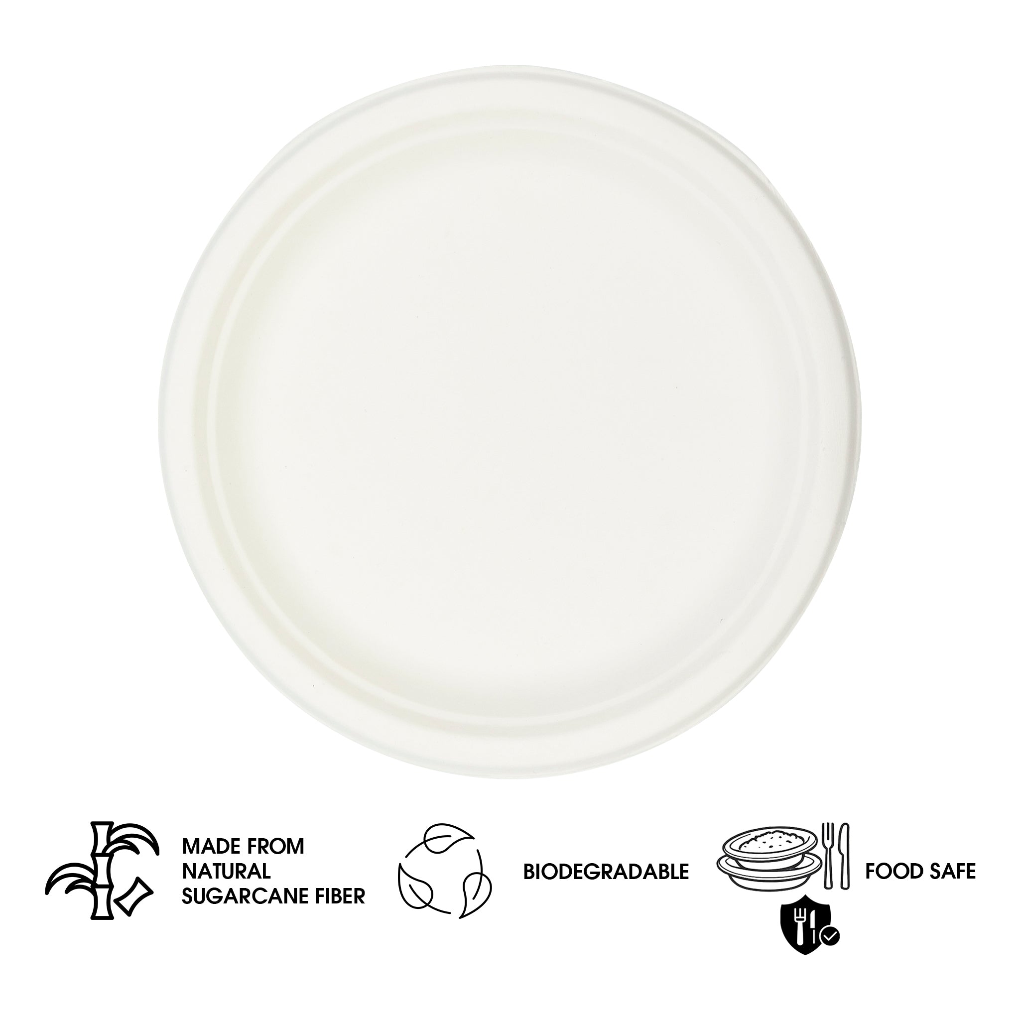 REGENT SUGARCANE FIBRE PLATES 20PK, 260MM