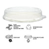 REGENT SUGARCANE FIBRE PLATES & PET LIDS 20PCS, 230MM