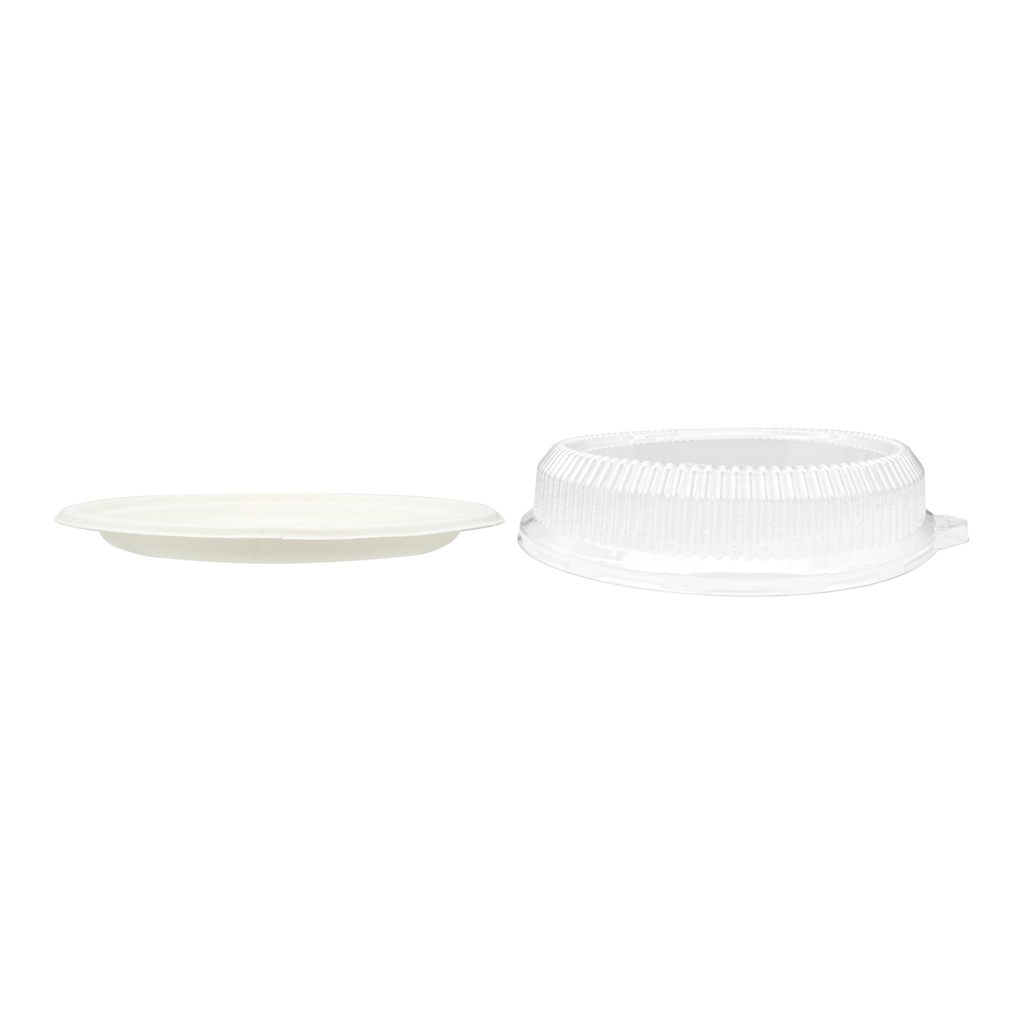 REGENT SUGARCANE FIBRE PLATES & PET LIDS 20PCS, 230MM