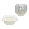 REGENT SUGARCANE FIBRE BOWLS & PET LIDS 350ML, 20PCS