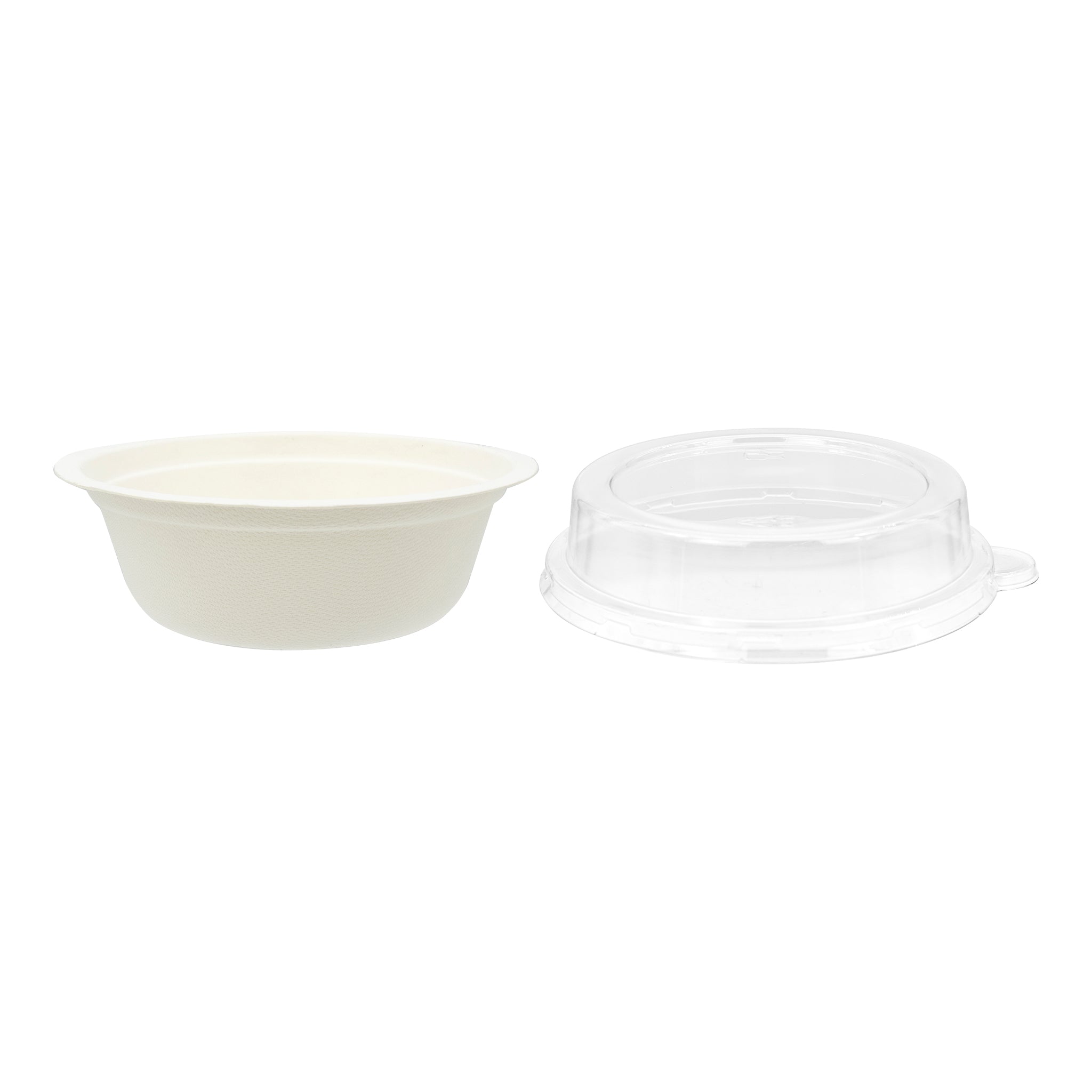 REGENT SUGARCANE FIBRE BOWLS & PET LIDS 350ML, 20PCS