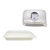 REGENT SUGARCANE FIBRE RECTANGULAR CONTAINER 500ML & PET LIDS, 20 PCS
