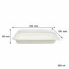 REGENT SUGARCANE FIBRE RECTANGULAR CONTAINER 500ML & PET LIDS, 20 PCS