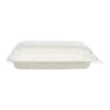 REGENT SUGARCANE FIBRE RECTANGULAR CONTAINER 500ML & PET LIDS, 20 PCS