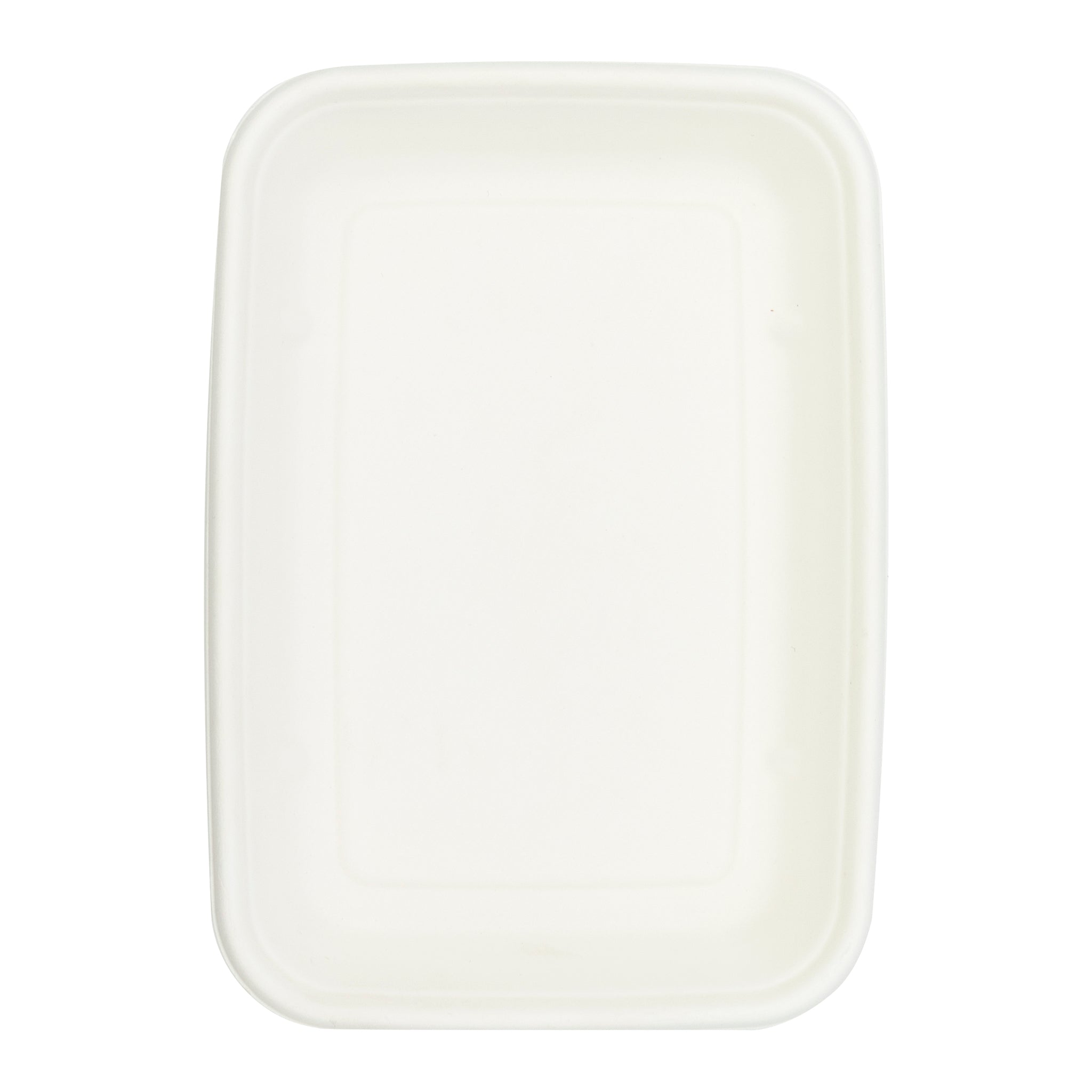 REGENT SUGARCANE FIBRE RECTANGULAR CONTAINER 500ML & PET LIDS, 20 PCS