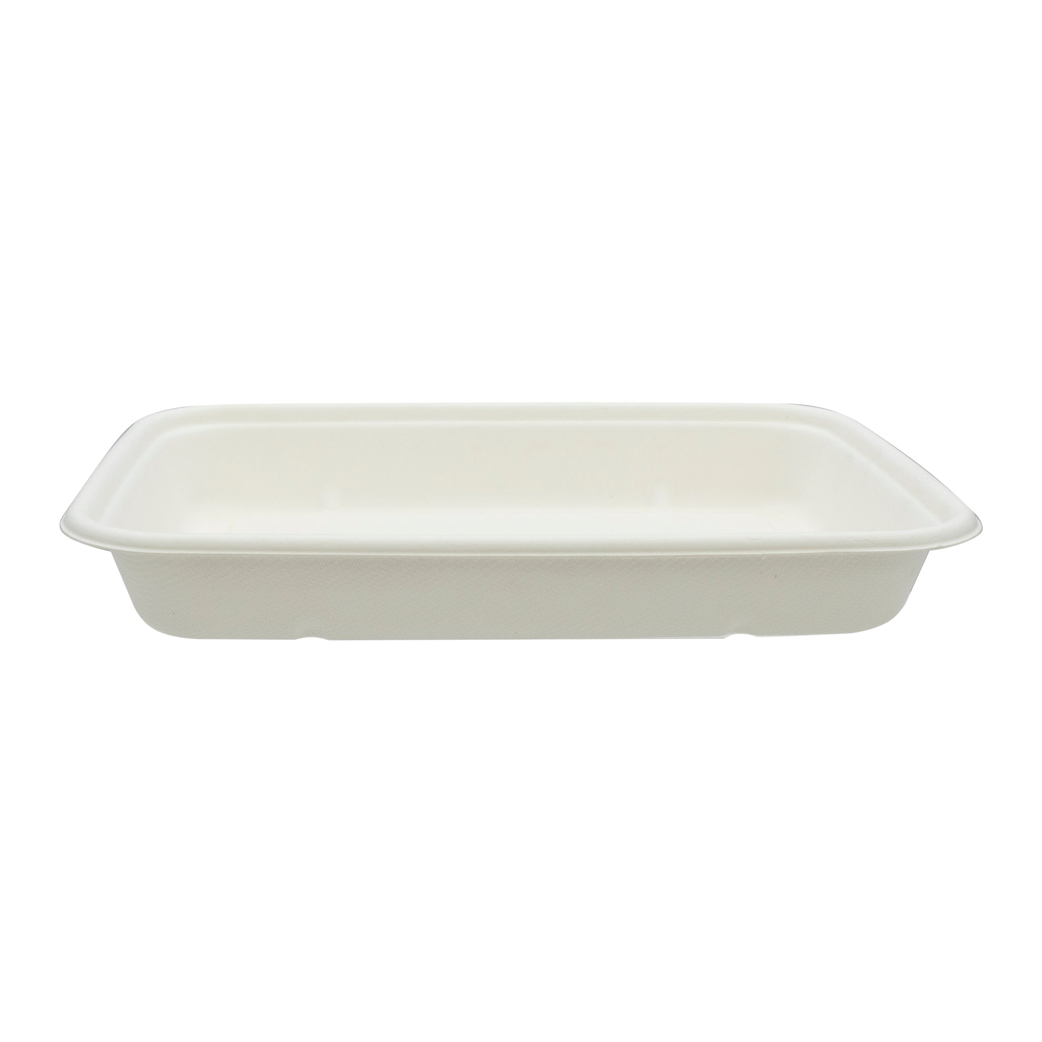 REGENT SUGARCANE FIBRE RECTANGULAR CONTAINER 500ML & PET LIDS, 20 PCS
