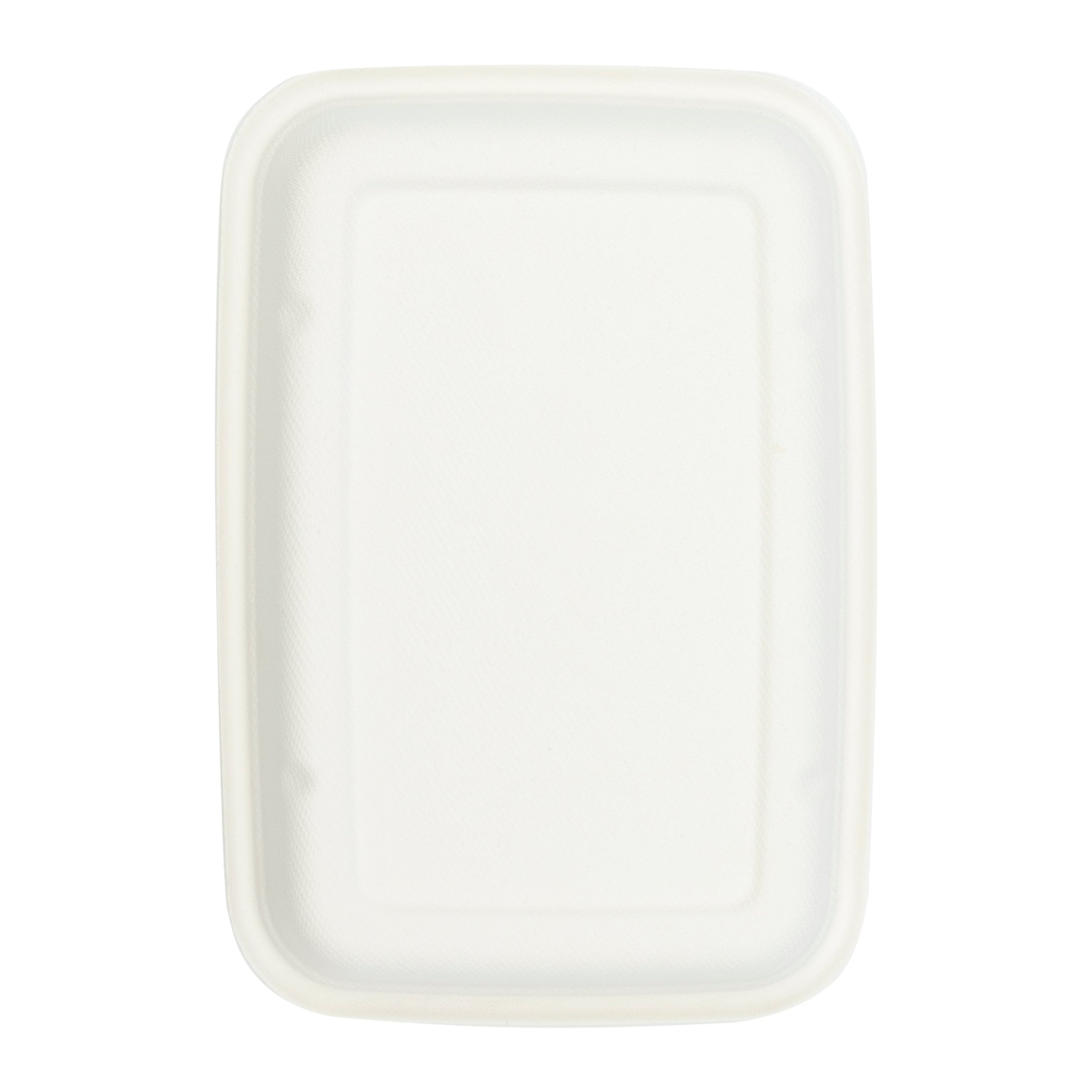 REGENT SUGARCANE FIBRE RECTANGULAR CONTAINER 500ML & PET LIDS, 20 PCS