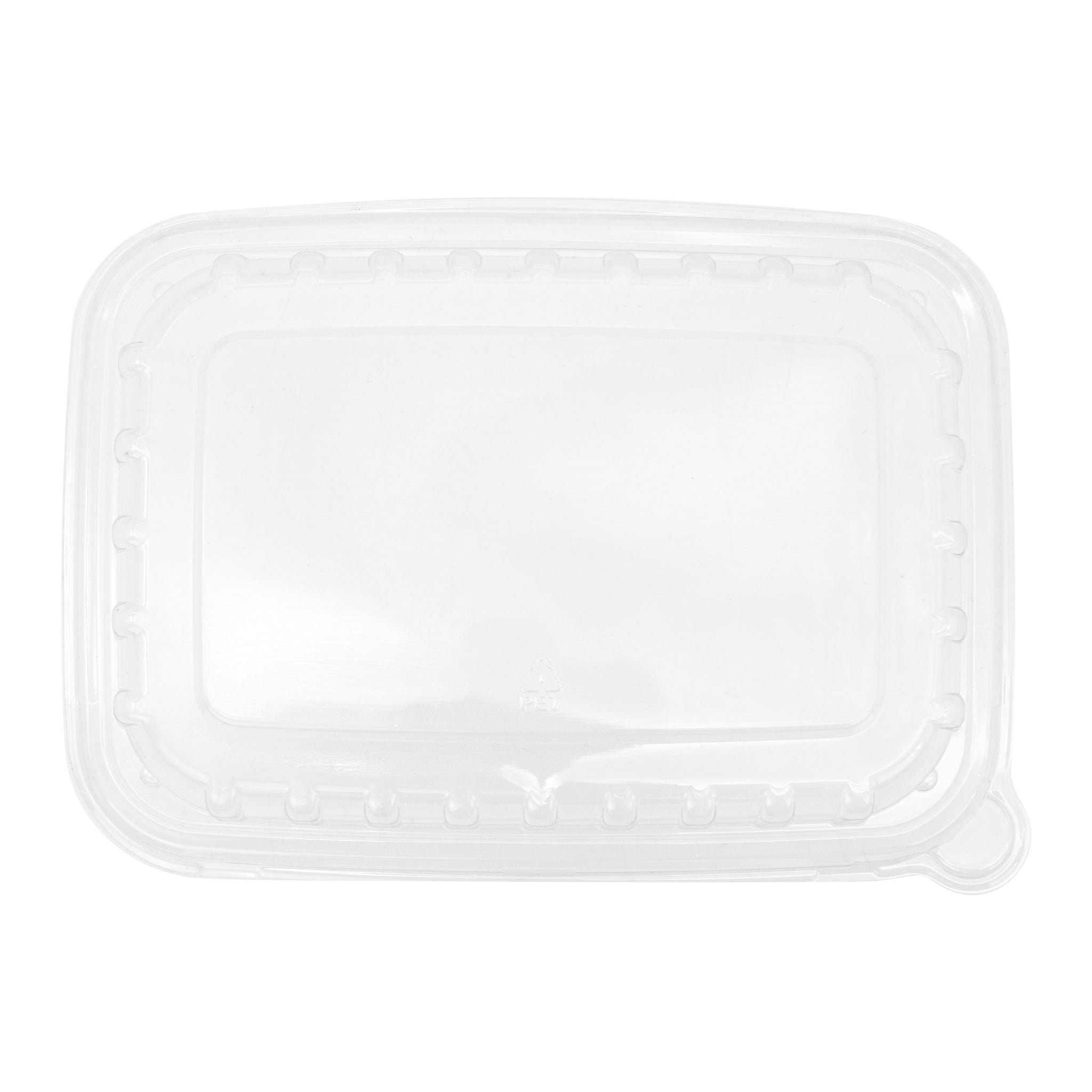 REGENT SUGARCANE FIBRE RECTANGULAR CONTAINER 500ML & PET LIDS, 20 PCS