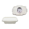 REGENT SUGARCANE FIBRE RECTANGULAR CONTAINER 750ML & LIDS, 20 PCS