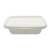 REGENT SUGARCANE FIBRE RECTANGULAR CONTAINER 750ML & LIDS, 20 PCS