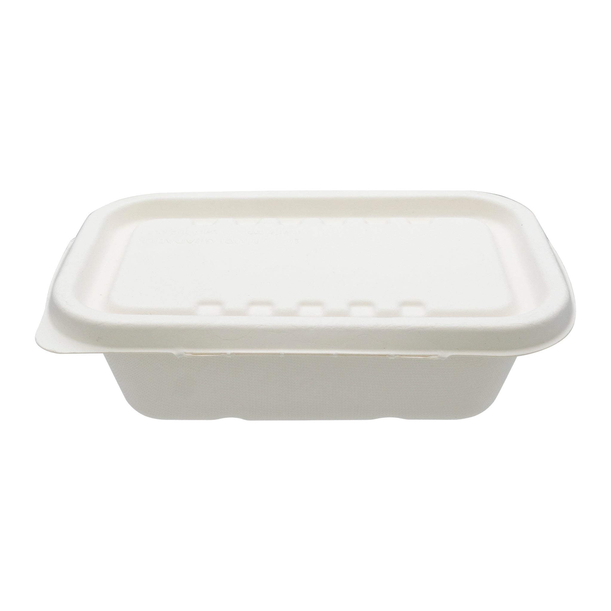 REGENT SUGARCANE FIBRE RECTANGULAR CONTAINER 750ML & LIDS, 20 PCS