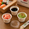 REGENT SUGARCANE FIBRE SAUCE CONTAINER 60ML & PET LIDS, 40 PCS