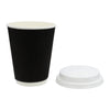 REGENT RIPPLE PAPER CUP BLACK, 350ML & LID 20 PCS