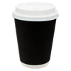 REGENT RIPPLE PAPER CUP BLACK, 350ML & LID 20 PCS