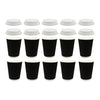 REGENT RIPPLE PAPER CUP BLACK, 350ML & LID 20 PCS