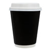 REGENT RIPPLE PAPER CUP BLACK, 350ML & LID 20 PCS