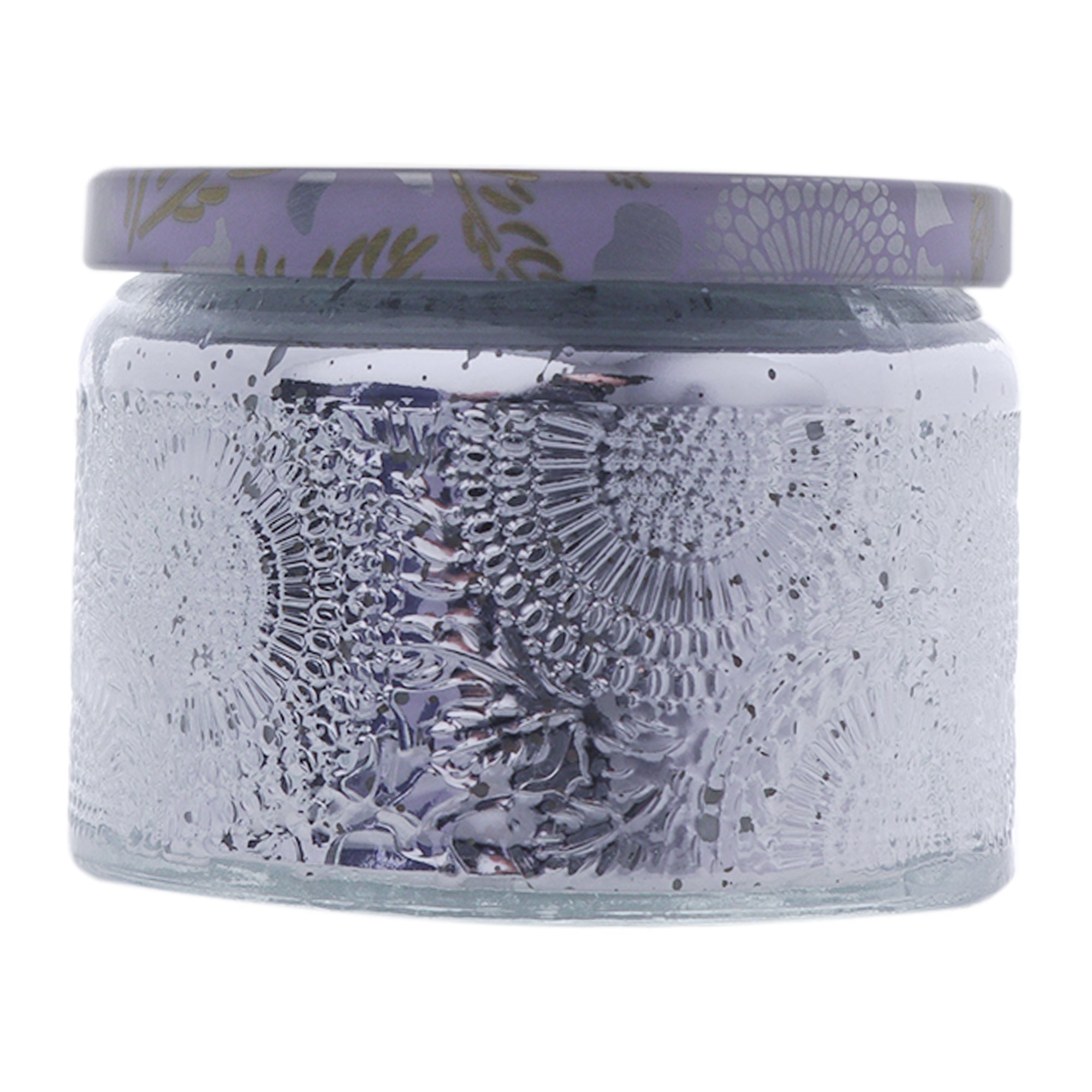 REGENT SCENTED CANDLES VANILLA IN EMBOSSED GLASS JARS, ASST. COLOURS, 100G