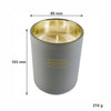 REGENT SCENTED CANDLE GREY JAR LARGE, BLACK ROSE & POMEGRANATE 210G