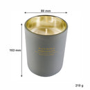 REGENT SCENTED CANDLE GREY JAR LARGE, BLACK ROSE & POMEGRANATE 210G, (103X80MM DIA)