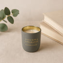 REGENT SCENTED CANDLE GREY JAR SMALL, BLACK ROSE & POMEGRANATE 130G