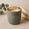 REGENT SCENTED CANDLE GREY JAR SMALL, BLACK ROSE & POMEGRANATE 130G